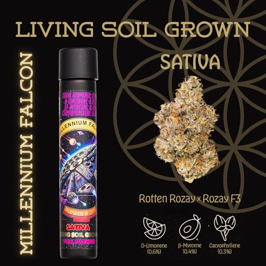 Flower of Life - Millennium Falcon | Preroll | 1g - 1
