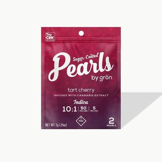 Grön Edibles - 10:1 Tart Cherry Pearls 2pk - Indica - OH - 1
