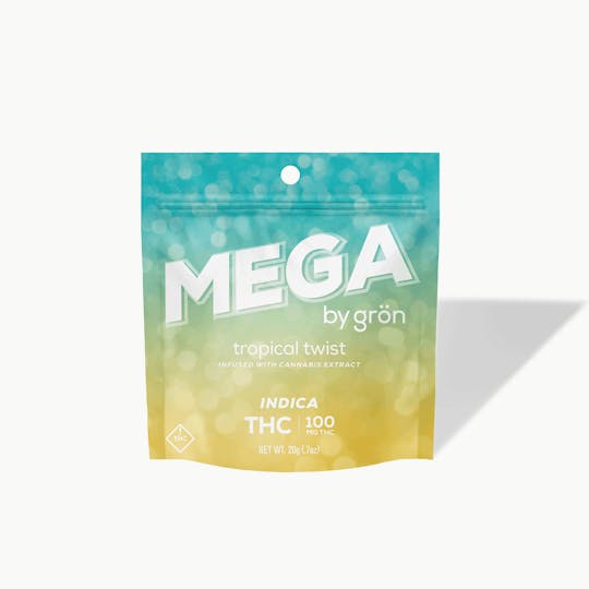 Grön Edibles - Grön THC Tropical Twist Mega Pearl - Indica - OH - 1