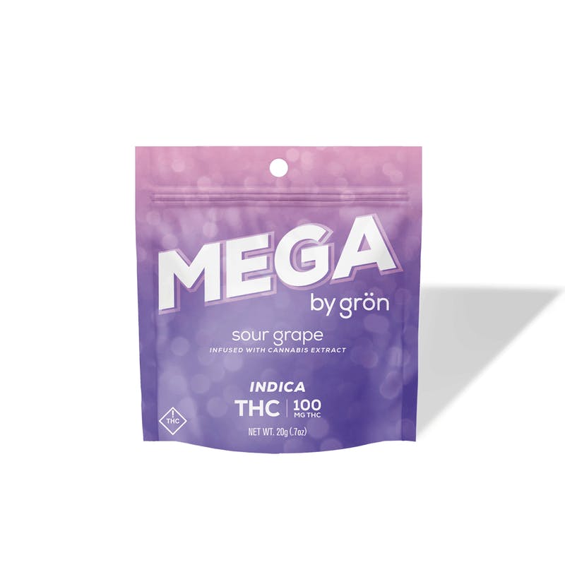 Grön Edibles - THC Sour Grape Mega - Indica - OH - 1