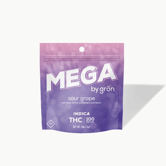Grön Edibles - THC Sour Grape Mega - Indica - OH - 1