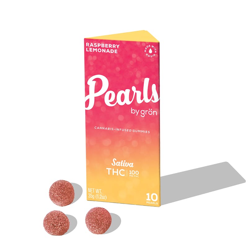 Grön Edibles - Grön THC Raspberry Lemonade Pearls - Sativa - 100mg - IL - 1