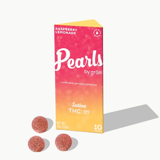 Grön Edibles - Grön THC Raspberry Lemonade Pearls - Sativa - 100mg - IL - 1