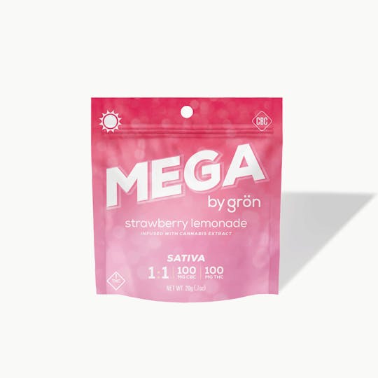 Grön Edibles - 1:1 Strawberry Lemonade Mega - Sativa - OH - 1