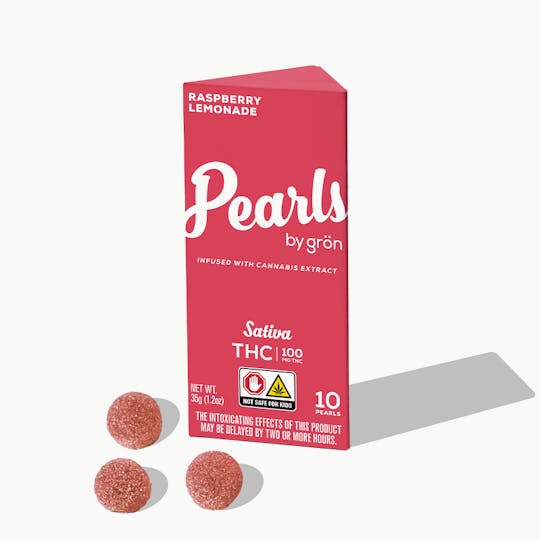 Grön Edibles - THC Raspberry Lemonade Pearls - Sativa - NJ - 1