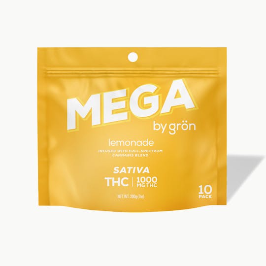 Grön Edibles - THC Lemonade Mega 10-Pack - Sativa (1000mg) - MO - 1
