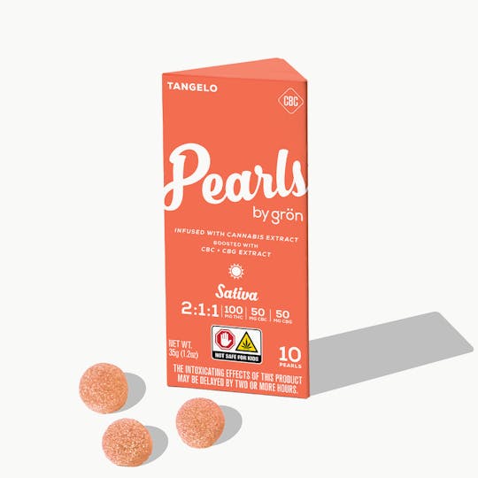 Grön Edibles - 2:1:1 Tangelo Pearls - THC/CBC/CBG - Sativa - NJ - 1