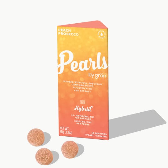 Grön Edibles - Grön 1:1 Peach Prosecco Pearls – Hybrid - NY - 1