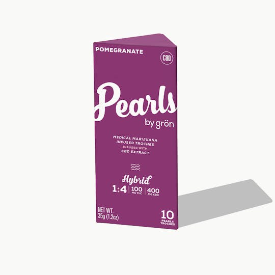 Grön Edibles - Pearls - Pomegranate - 1:4 THC:CBD - Hybrid - OH - 1