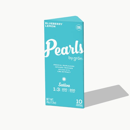Grön Edibles - Pearls - Blueberry Lemon 1:3 THC:CBG- Sativa - OH - 1