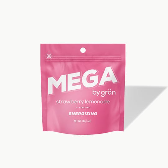 Grön Edibles - 1:1 Strawberry Lemonade Mega (Energizing) - CBC/THC - Sativa - MO - 1