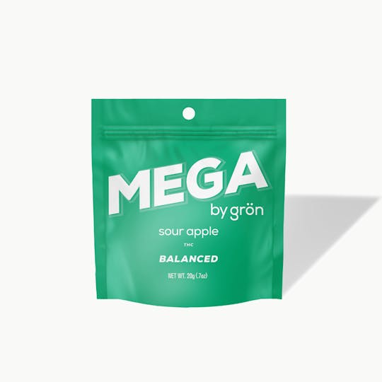 Grön Edibles - THC Sour Apple Mega (Balanced) - Hybrid - MO - 1