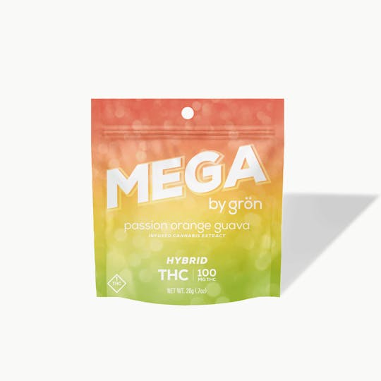 Grön Edibles - Grön THC Passion Orange Guava Mega Pearl - Hybrid - OH - 1