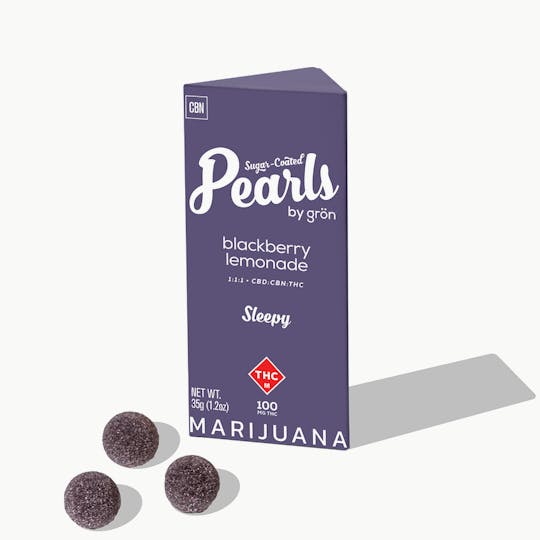 Grön Edibles - 1:1:1 Blackberry Lemonade Pearls (Sleepy) - CBN/CBD/THC - Indica - MO - 1