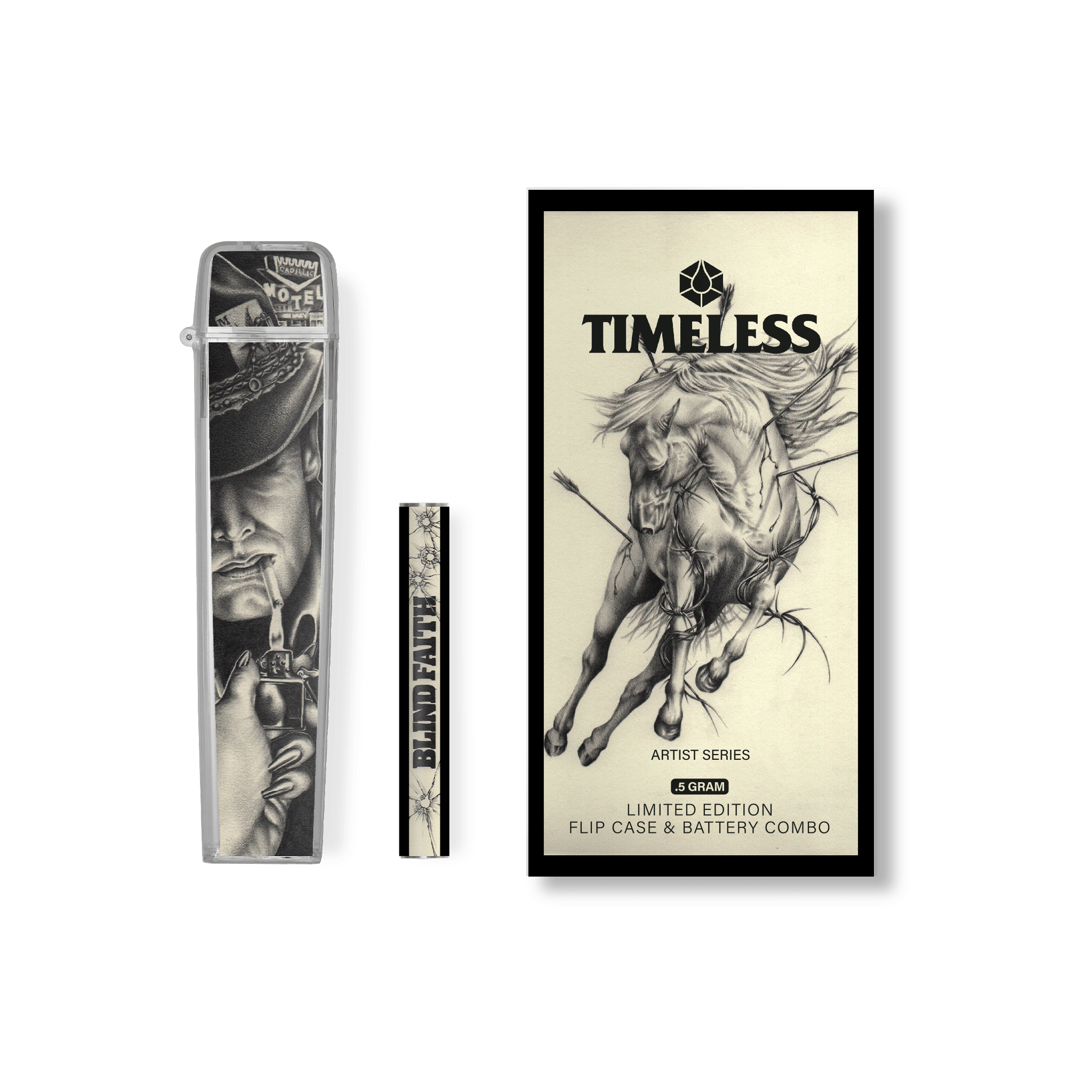 Timeless Vapes - Scott Agustin Flip Case & Battery Combo | Battery | 0.5g - 1