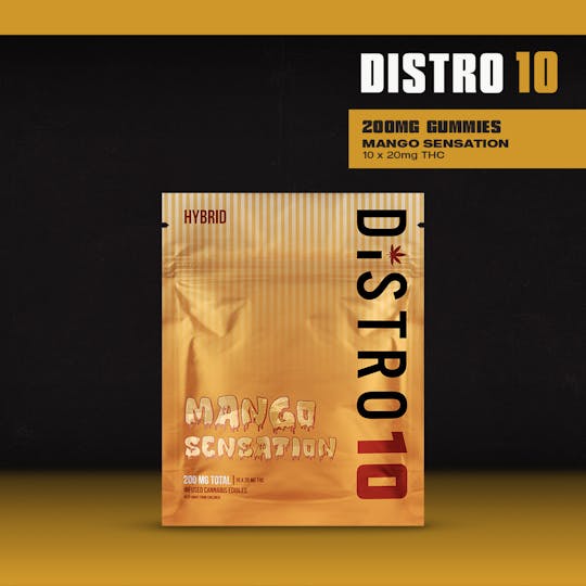 Distro 10 - Distro10 - Mango Sensation - Gummies 200mg (10x20mg) - 1