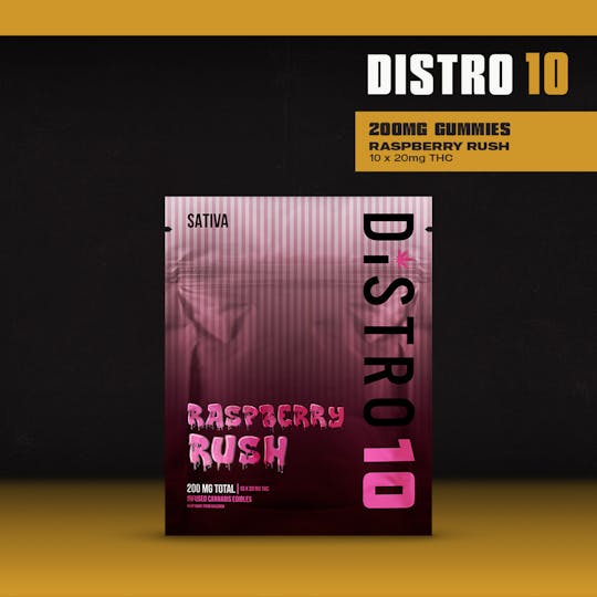 Distro 10 - Distro10 - Razz Magic - Gummies 200mg (10x20mg) - 1