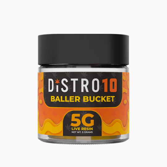 Distro 10 - Sour Diesel | Live Resin Baller Bucket | 5g - 1