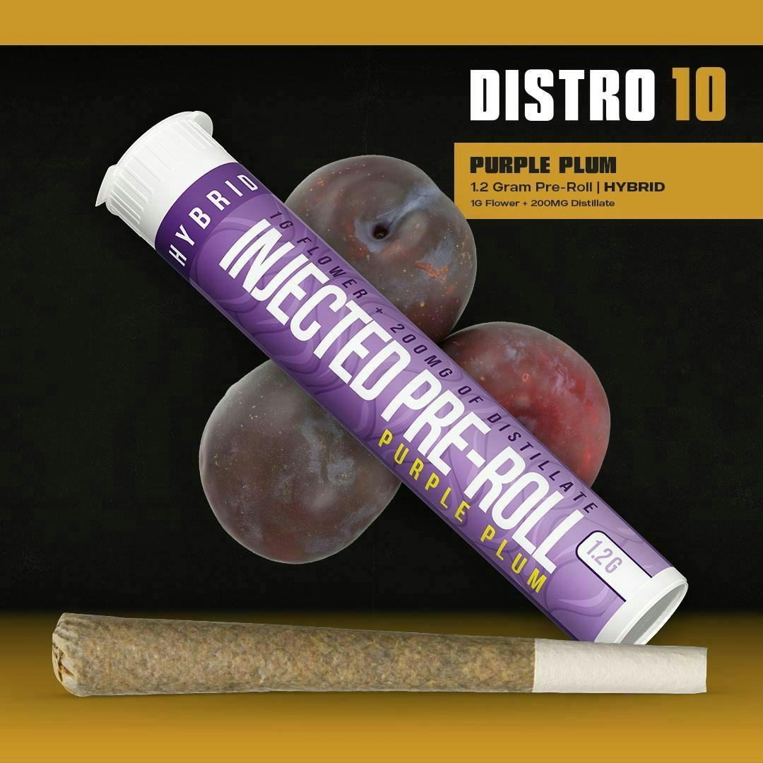Distro 10 - Purple Plum | Infused Joint | 1.2g - 1