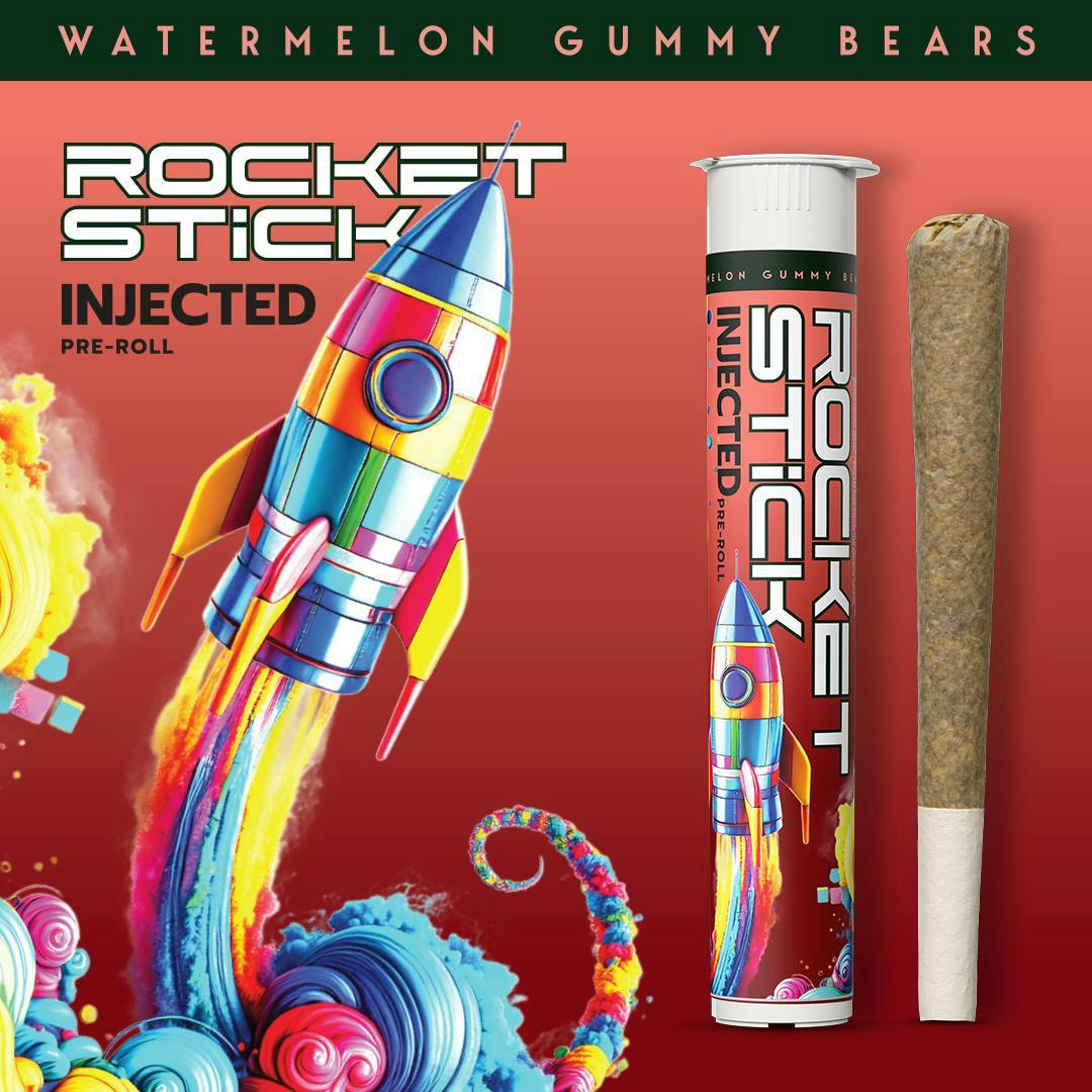 Rocket - Watermelon Gummy Bears | Infused Joint | 1.2g - 1