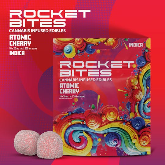 Rocket - Rocket Bites - Atomic Cherry - Gummies 200mg (10x20mg) - 1