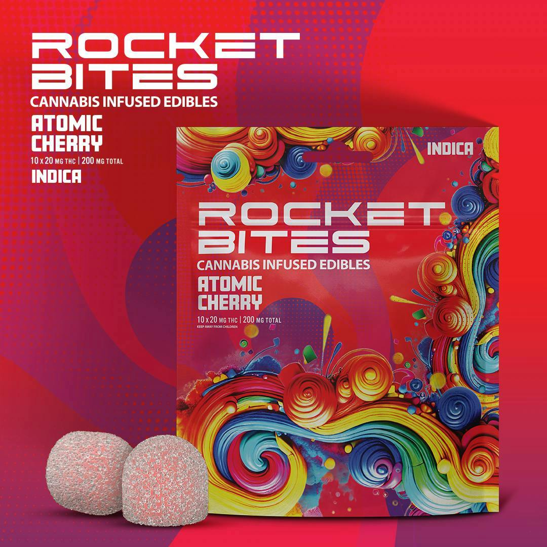 Rocket - Atomic Cherry Gummies | 200mg | 10ct | 20mg/ea - 1
