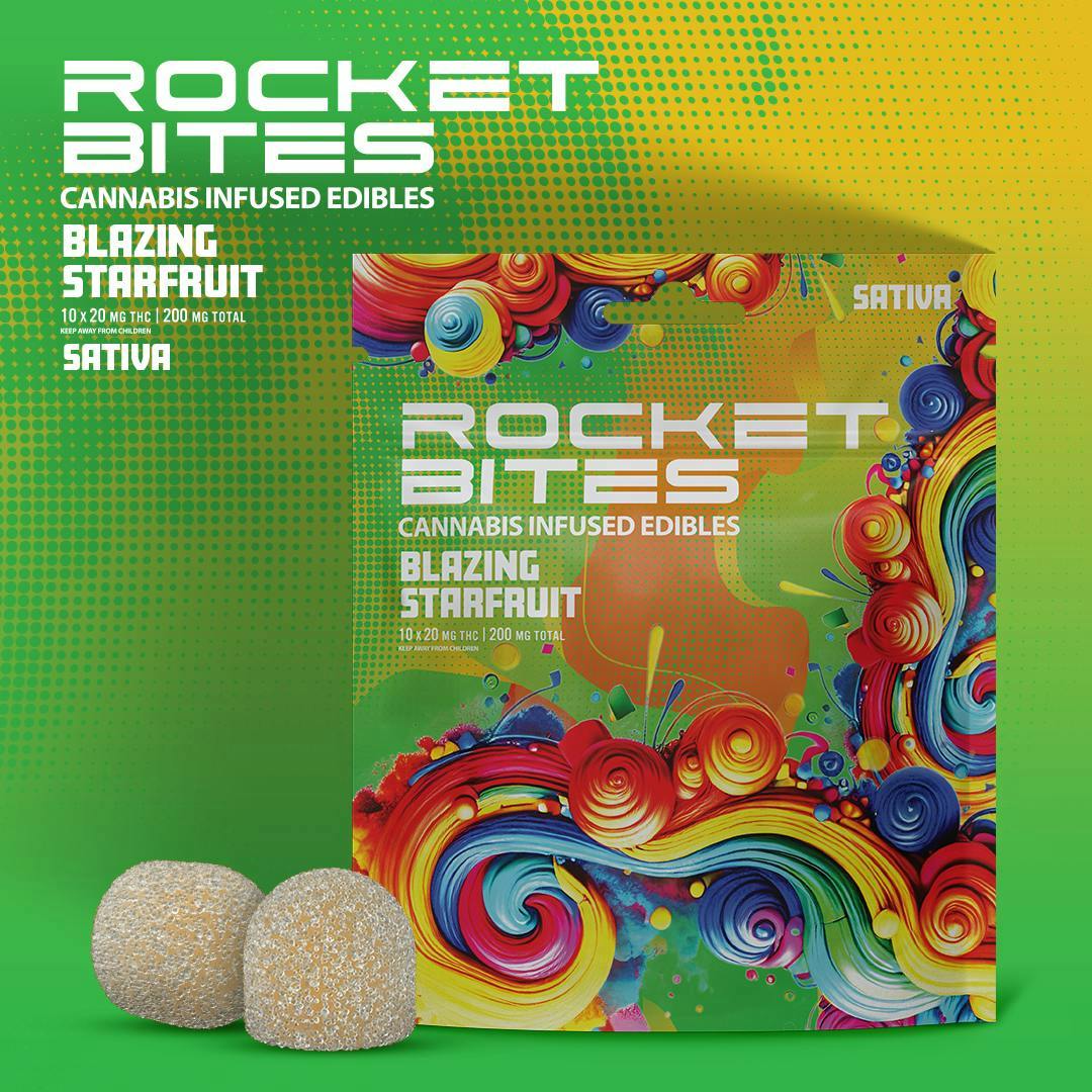Rocket - Blazing Starfruit Gummies | 200mg | 10ct | 20mg/ea - 1