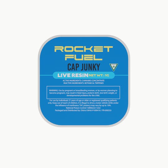 Rocket - Rocket Fuel - Cap Junky - Live Resin Concentrate 1g - 1