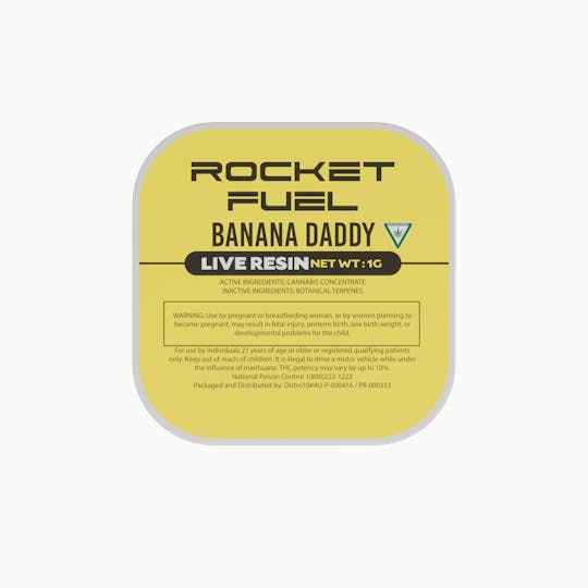 Rocket - Rocket Fuel - Banana Daddy - Live Resin Concentrate 1g - 1