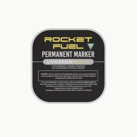 Rocket - Rocket Fuel - Permanent Marker - Live Resin Concentrate 1g - 1