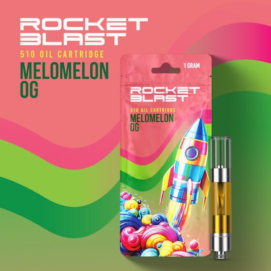Rocket - Rocket Blast - Melomelon OG - 510 Thread Vape Cart 1g - 1