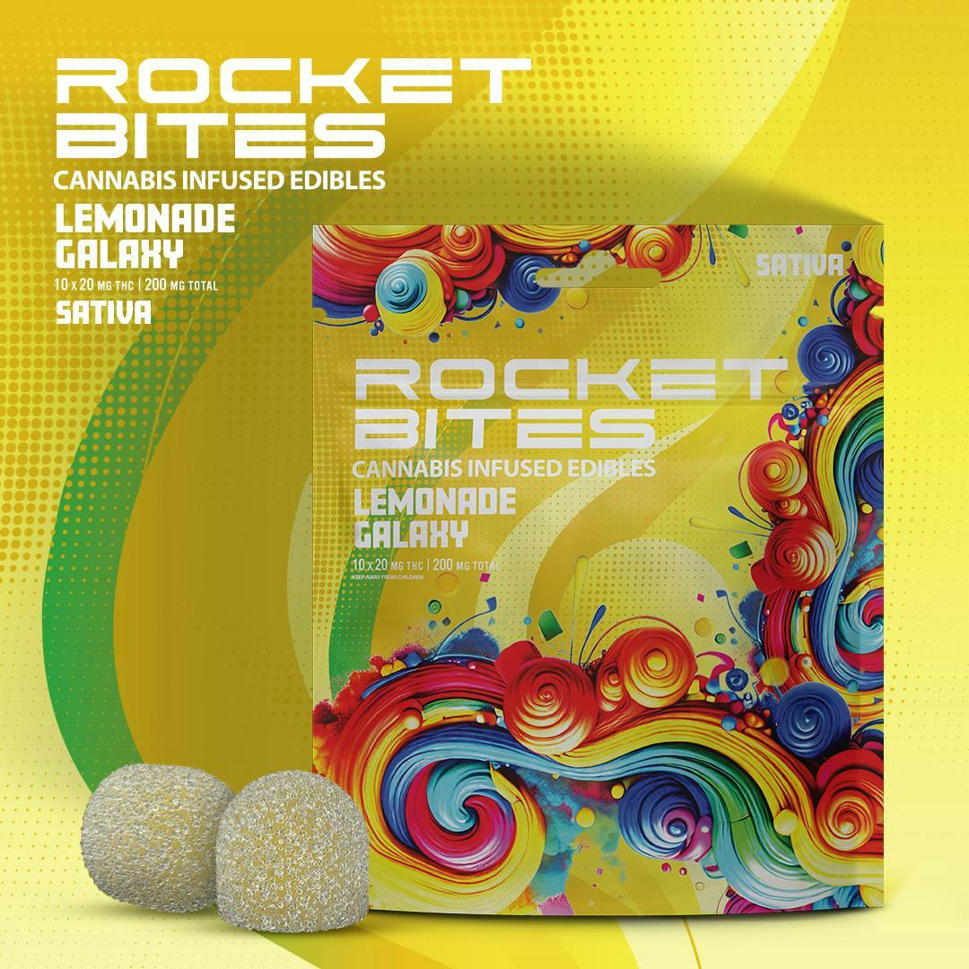 Rocket - Lemonade Galaxy Gummies | 200mg | 10ct | 20mg/ea - 1