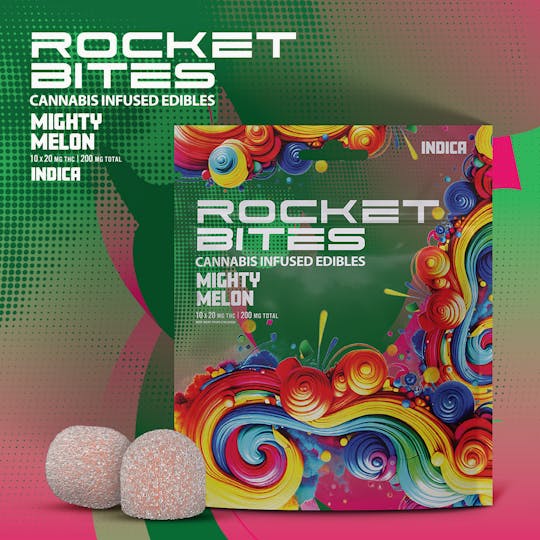 Rocket - Rocket Bites - Mighty Melon - Gummies 200mg (10x20mg) - 1