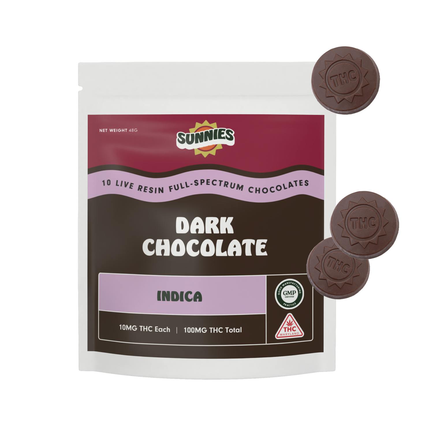 SunMed Growers - Dark Chocolate Indica Live Resin 100mg - 1