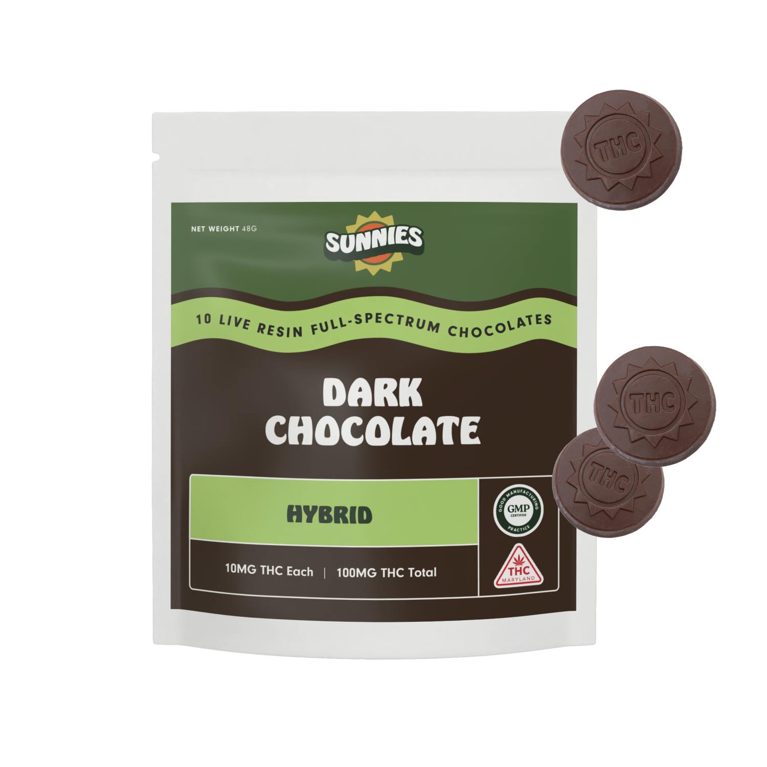 SunMed Growers - Dark Chocolate Hybrid Live Resin 100mg - 1