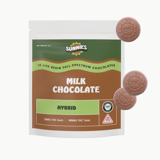 SunMed Growers - Milk Chocolate Hybrid Live Resin 100mg - 1