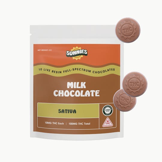 SunMed Growers - Milk Chocolate Sativa Live Resin 100mg - 1