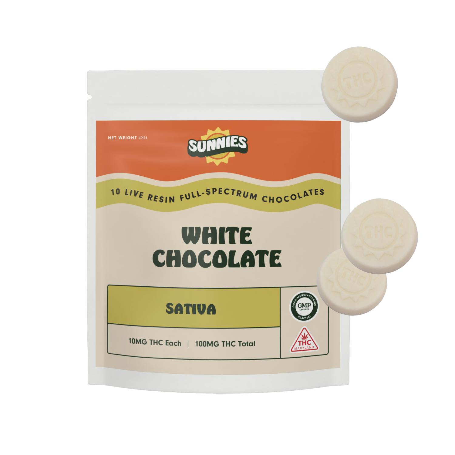 SunMed Growers - White Chocolate Sativa Live Resin 100mg - 1