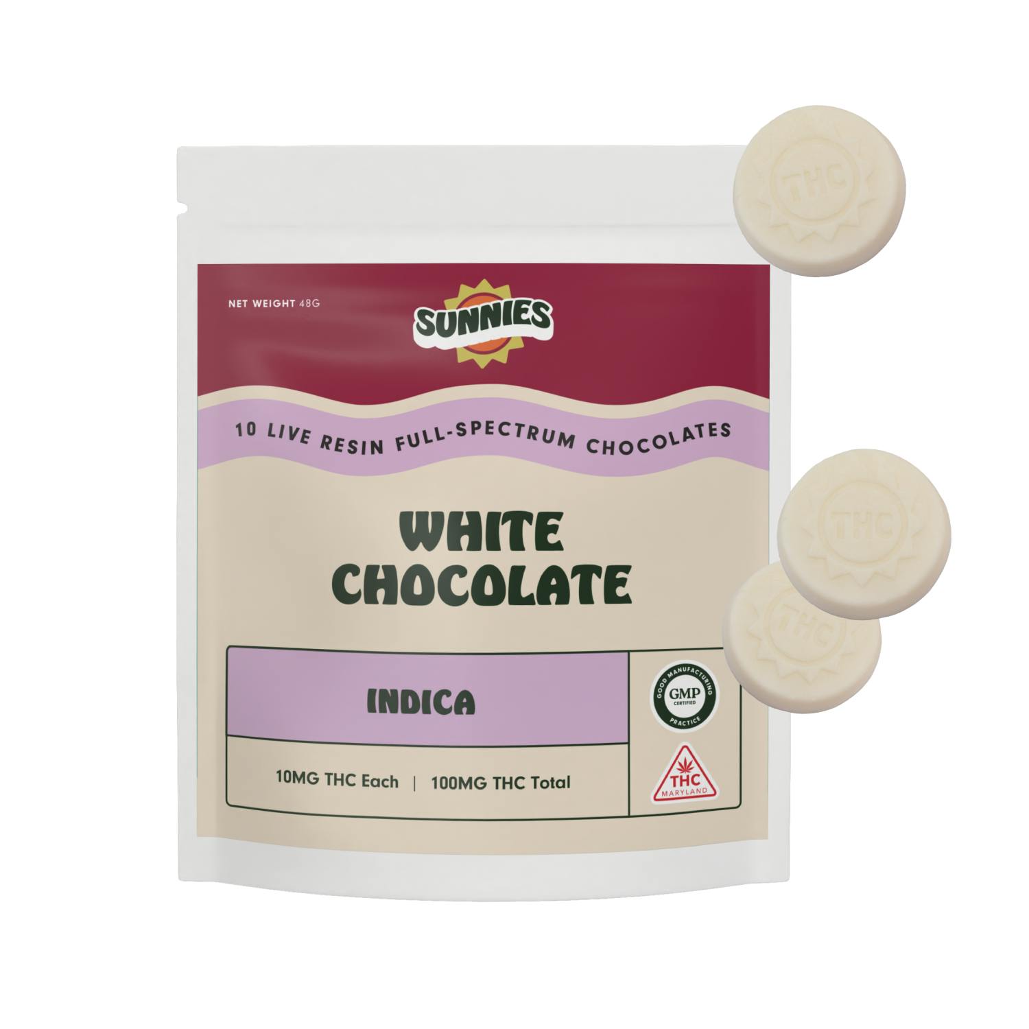 SunMed Growers - White Chocolate Indica Live Resin 100mg - 1