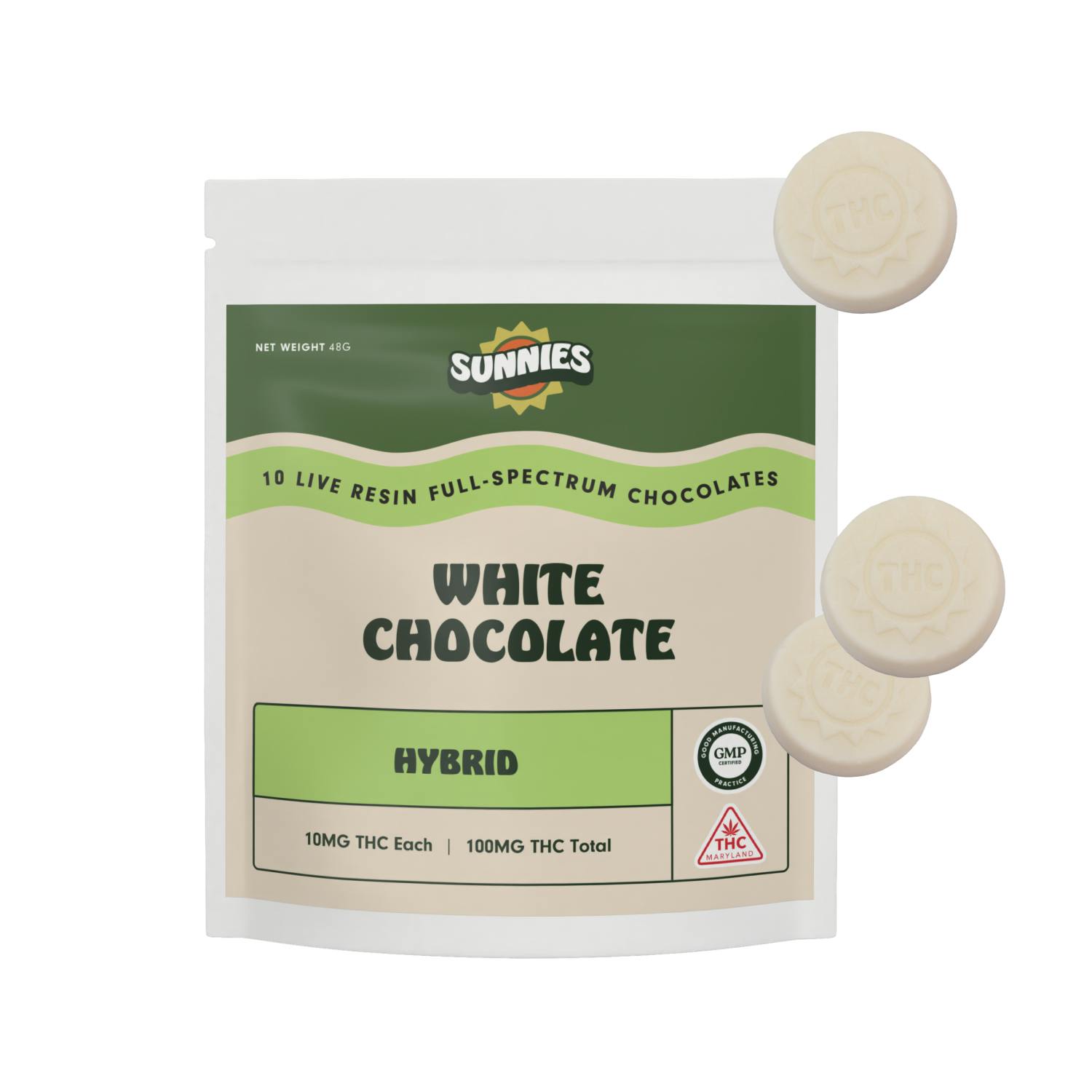 SunMed Growers - White Chocolate Hybrid Live Resin 100mg - 1