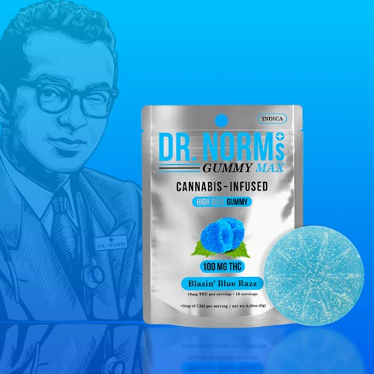 Dr. Norm's - Blazing Blue Razz MAX Gummy - 1