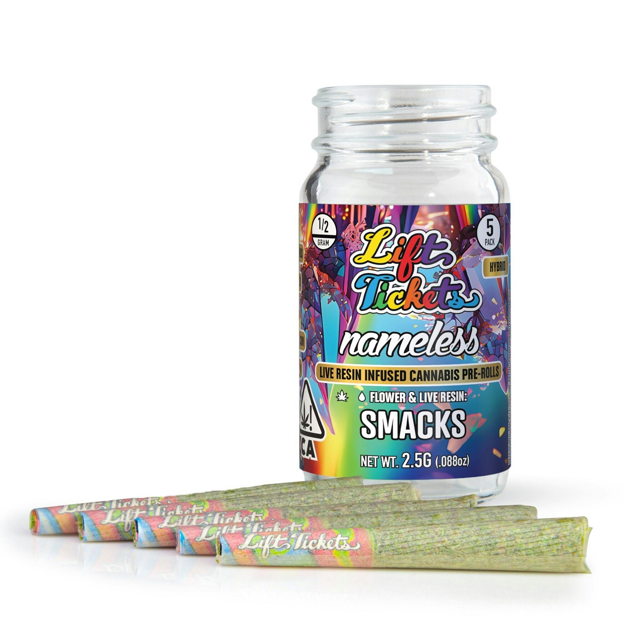 Lift Tickets - Nameless: Smacks - Infused Pre-Roll 5-Pack - 1
