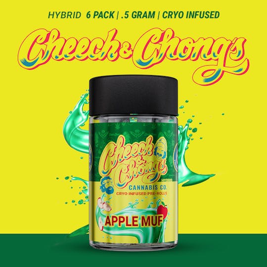 Cheech and Chong - Michigan - Cheech & Chong | Apple Muff | Cryo Infused Pre-Roll 6pk (6x0.5g) - 1