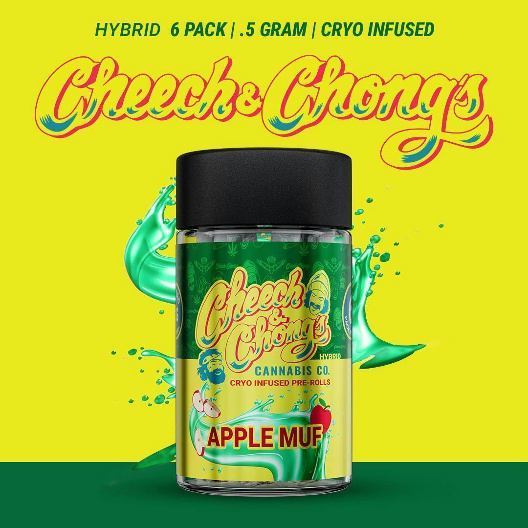 Cheech and Chong - Michigan - Apple Muff | Cryo Infused Minis | 0.5g each | 6pk - 1