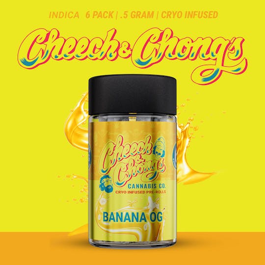Cheech and Chong - Michigan - Cheech & Chong | Banana OG| Cryo Infused Pre-Roll 6pk (6x0.5g) - 1