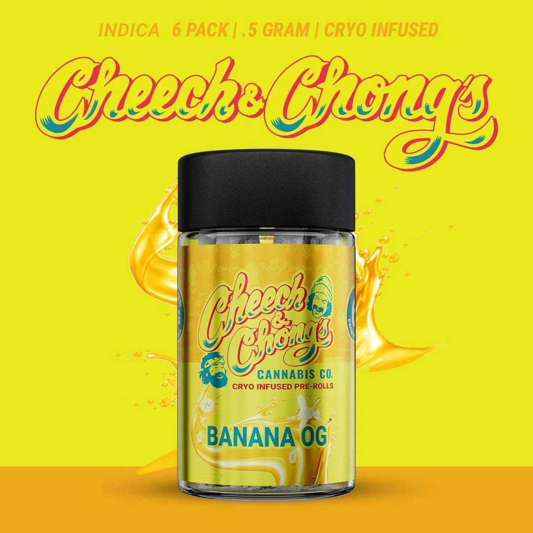 Cheech and Chong - Michigan - Banana OG | Cryo Infused Minis | 0.5g each | 6pk - 1