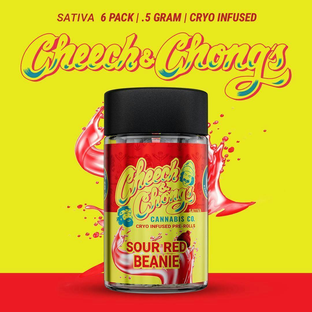 Cheech and Chong - Michigan - Sour Red Beanie | Cryo Infused Minis | 0.5g each | 6pk - 1