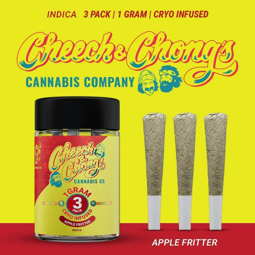 Cheech and Chong - Michigan - Apple Fritter | Cryo Infused Joints | 1g each | 3pk - 1