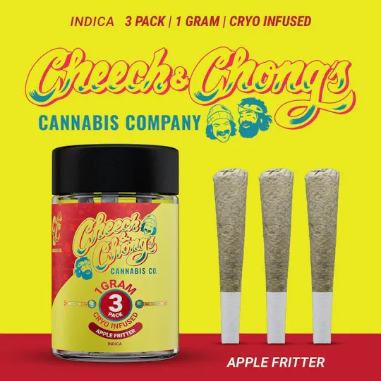 Cheech and Chong - Michigan - Apple Fritter | Cryo Infused Joints | 1g each | 3pk - 1