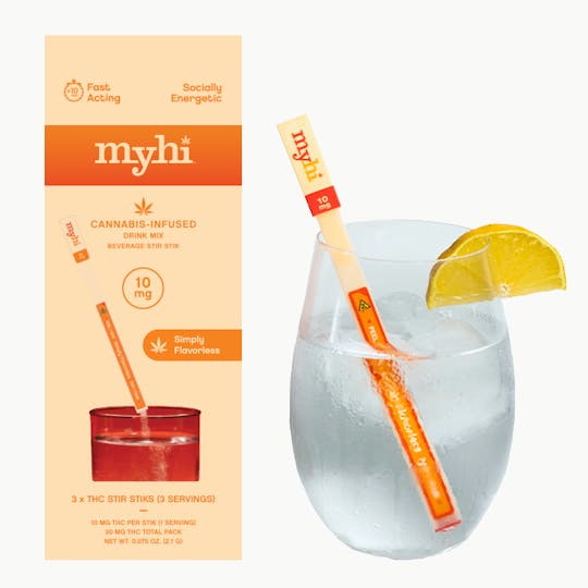 My Hi - Simply Flavorless - Beverage Stir STIKs - 3 count (30mg) - 1